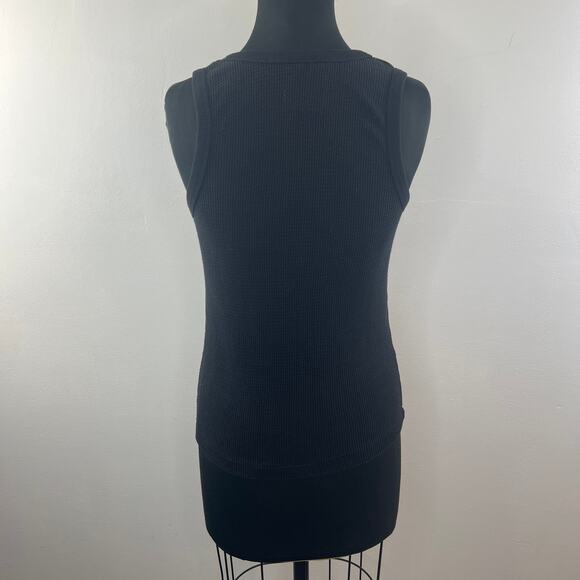 Eight Ball Clothing Black Tank Top Knit Rib Stretch Crew Neck Pullover Classic S - Picture 7 of 8